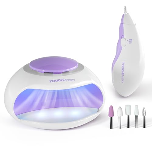 TOUCHBeauty Portable Kids Teens Nail Dryer with Electric Nail File & Pedicure Set, Quick Dry for Regular Nail Polish, Safe for Hands, Skin, Children's Gift, Great Gift for Girls