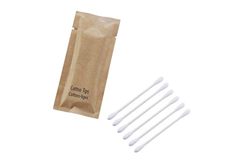 BIO CORN Kraft Paper Bag Paper Cotton Swabs Six Paper Large Head Swabs Hotel Toiletries Amenities (Case of 100)