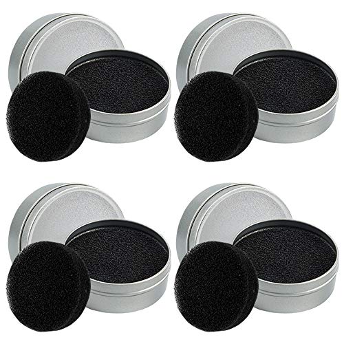 Set of 8, Brush Color Removal Sponge, findTop 4 Pieces Makeup Brush Quick Cleaner Sponge with 4 Replacement Sponges