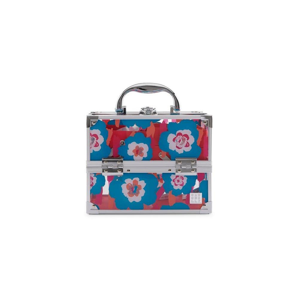 Caboodles Women's Train Case, Translucent Blue Floral Print