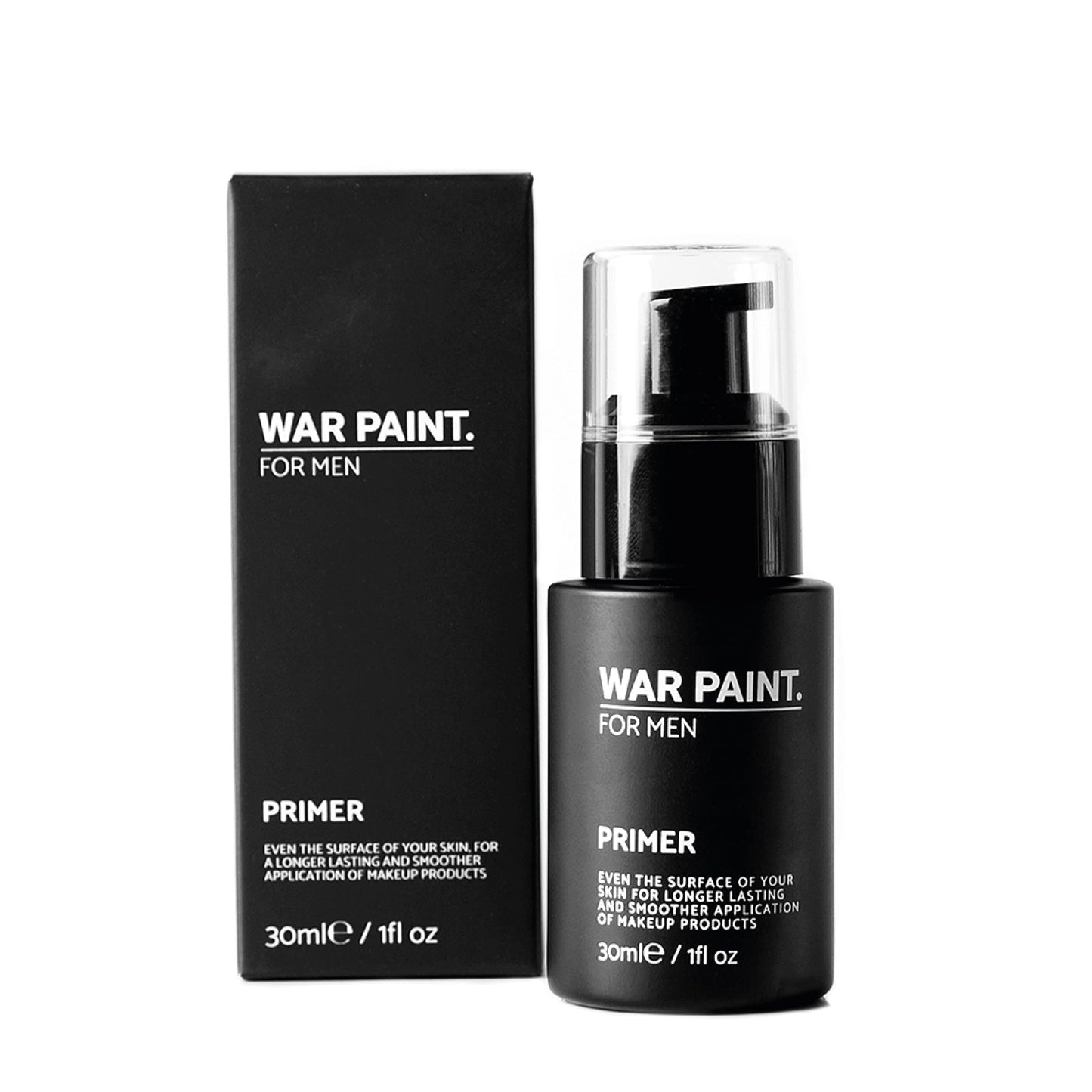 War Paint For Men Face Primer - Skin Smoothing Primer for Use With Foundation, Concealer & More - Vegan Friendly & Cruelty-Free - Natural Matte Finish - Makeup Product For Men - 30ml