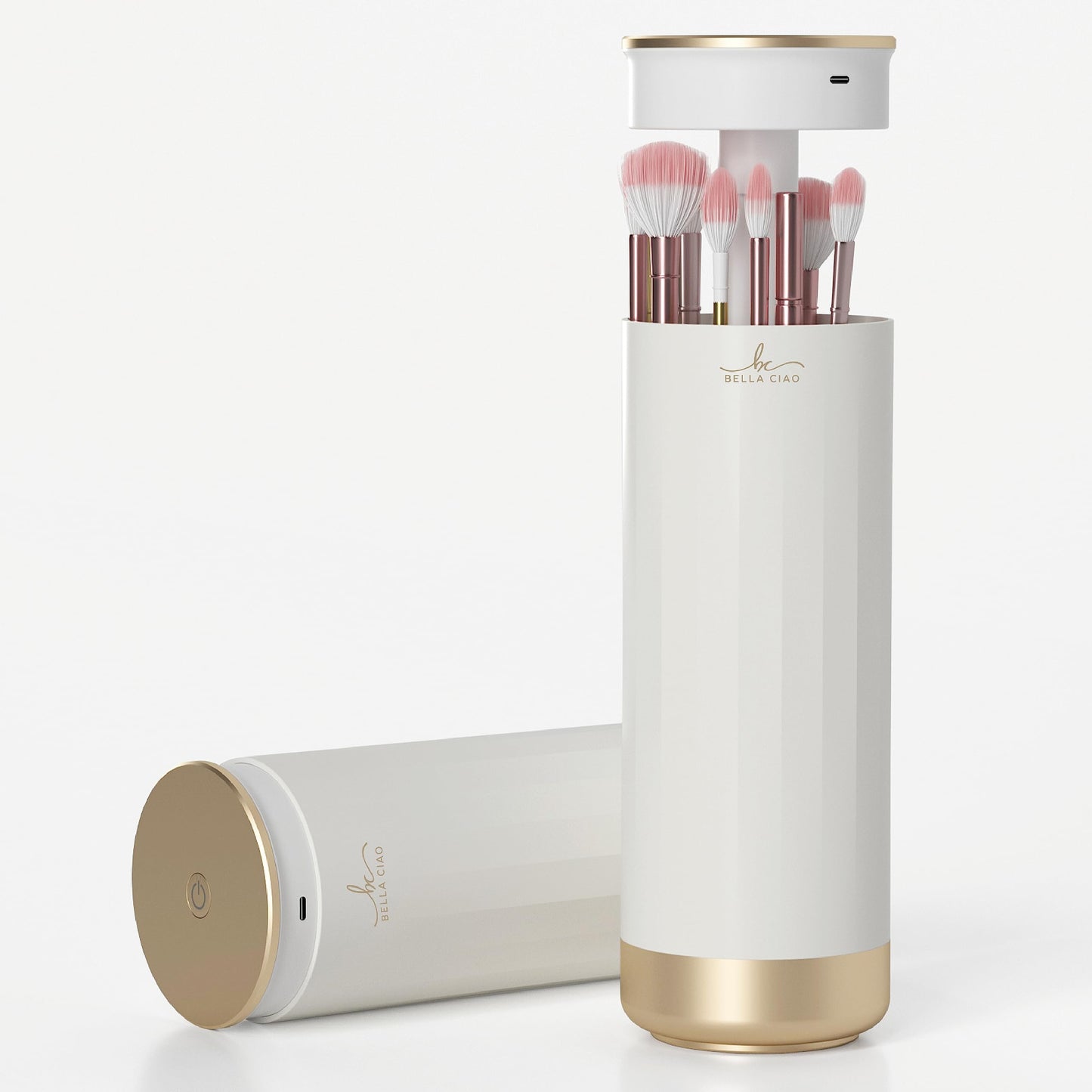 Bella Ciao Makeup Brush UV Sanitizer – Kills 99.9% of Germs, Disinfects Brushes, Rechargeable Battery, Push-To-Open Lid, Safety Shutoff, Great for Makeup Artists, Home Use