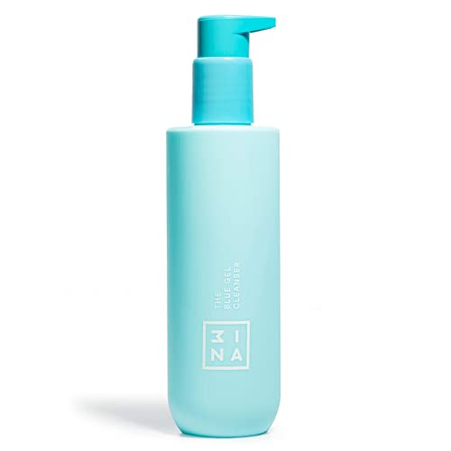 3ina MAKEUP - Vegan - Cruelty Free - The Blue Gel Cleanser - Blue - Makeup remover - Refreshing micellar formula - Aloe & Hamamelis - Smooths, calms, refresh and purifies skin