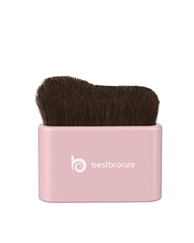 Best Bronze Liquid Foundation Brush, Vegan - Cruelty-Free Blending Brush for Makeup with Soft Synthetic Bristles, Unique Contour Shape - Professional Makeup Brushes and Accessories