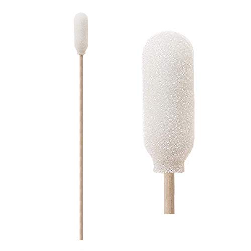 6" Cleanroom Extra Large Cleaning Swabs with Foam Mitt Over Cotton Bud w/Wooden Handle CK-FS915 (50pcs)