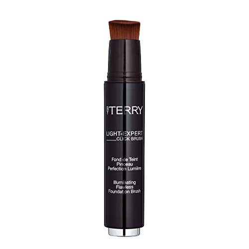 By Terry Light-Expert Click Brush Illuminating Liquid Foundation, Sheer - Medium Coverage, Radiance Boosting, Peach Beige 0.65 fl oz