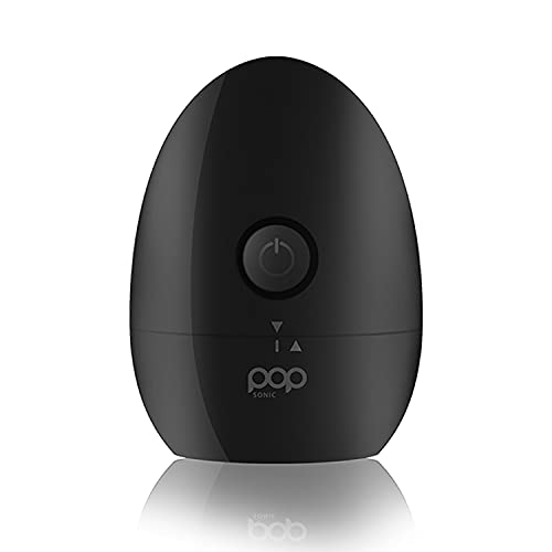 Pop Sonic Moon Shaver (Black) - Face & Body Shavers for Men & Women - 3 Floating Rotary Heads Face Shaver w/Removable Cap - Long Lasting Lithium-ion Battery Portable Electric Shaver & Leg Shaver