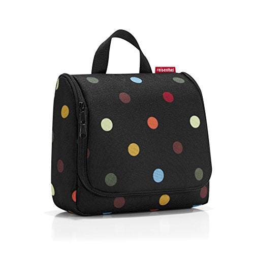 reisenthel toiletbag dots - practical toilet bag with hook, water repellent material