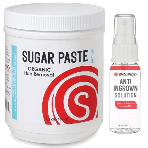 Sugaring Paste Universal for Bikini, Brazilian, Legs Arms + Skin Bump Stop Spray