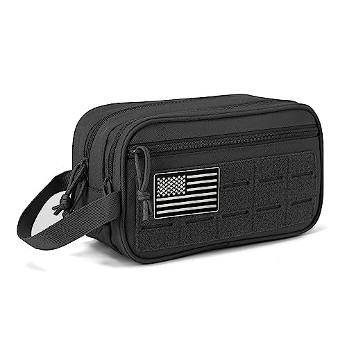 QT&QY Tactical Toiletry Bag For Men Hygiene Bag EDC Military Tool Molle Pouches Small Dopp Kit Mens Shaving Kit Travel shower Bags
