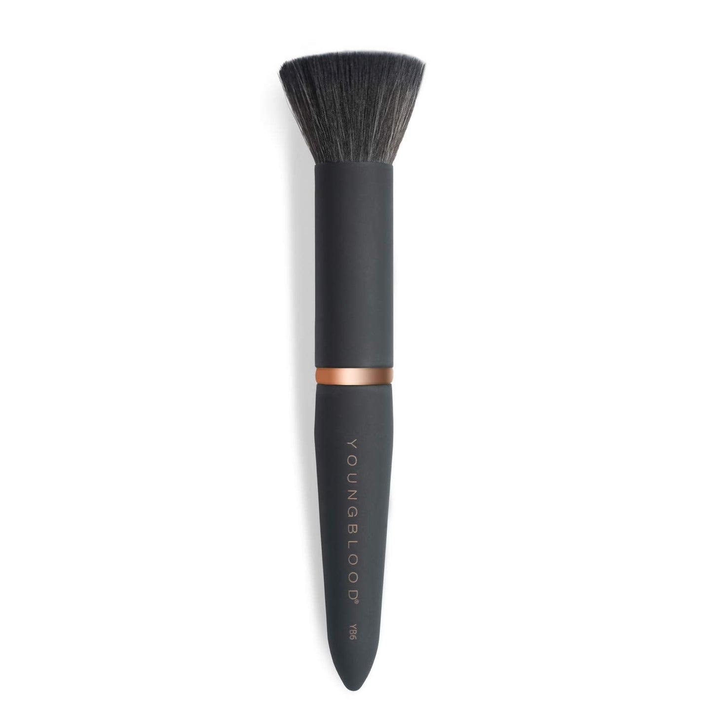 Youngblood Clean Luxury Cosmetics Luxe Foundation and Face Brushes | Liquid, Powder Foundation Brush Concealer Brush Highlight and Contour Brush | Vegan, Cruelty-Free (YB6 Powder Buffing Brush)