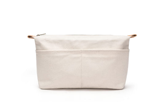 YONBEN Insert Storage Bag - Purse Organizer & Cosmetic Travel Bags for Women - Makeup Bag with Compartments - Three Sizes - Cotton Canvas, built-in compartments- functiona and fashionable