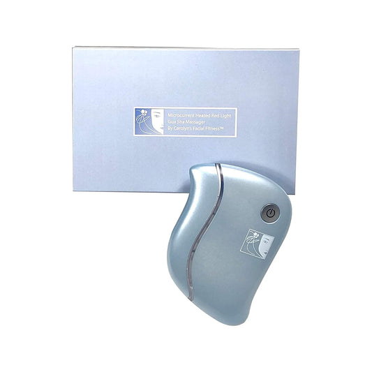 Carolyn's Facial Fitness Electric Gua Sha Electric Facial Tool | Face Massager 4-in-1 Multiple Function Gua Sha Electric Massager Treatment for The Face and Neck