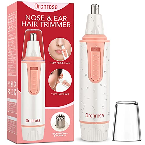 Orchrose Women's Nose Hair Trimmer, Battery-Powered, Waterproof, Precision, Professional