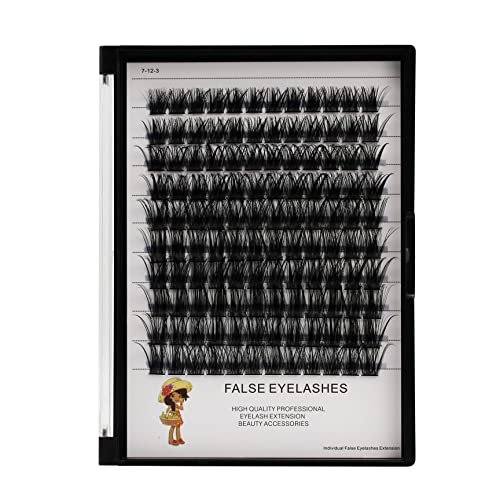 Vayator D Curl/DD Curl Lash Cluster Wispy 8-10-12-14mm Mixed/14-16-18-20mm Mixed Natural Lash Extension Kit for Beginners Lash Clusters Kit Individual Cluster Bond and Seal (16-18-20mm Mixed)