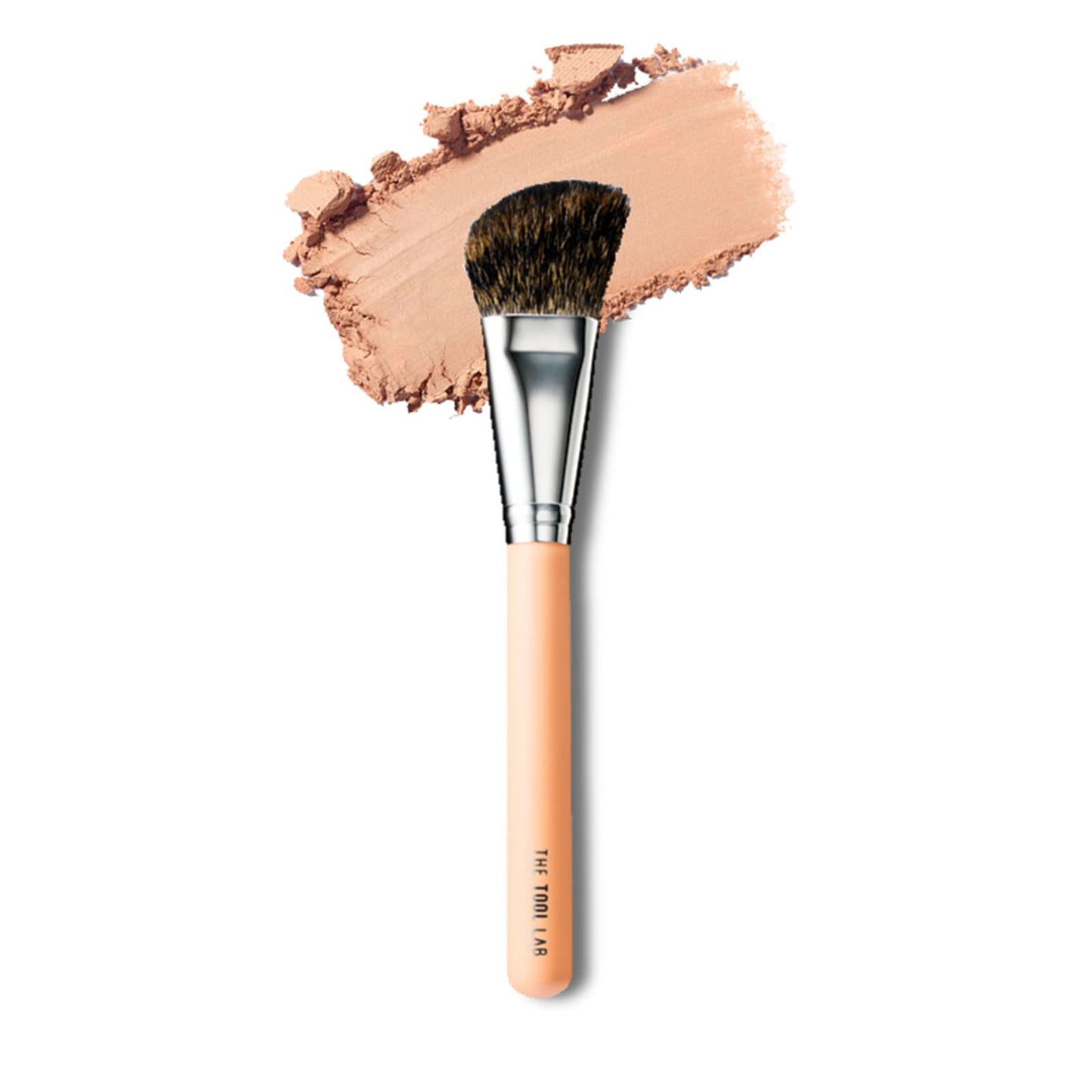 THE TOOL LAB 158 Face Contour Brush - Soft Squirrel Hairs Angled Bristles Contour Powder Blush Cheek Makeup Brush -Premium Quality Natural Hair Bristles Cosmetic