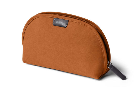 Bellroy Classic Pouch (EDC Zipper Travel Pouch, Water-Resistant Woven Fabric, Holds Pencils, Pens, Tech & Personal Items, Internal Mesh Pockets) - Bronze