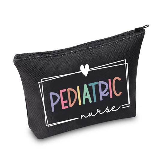 BLUPARK Pediatric Nurse Makeup Bag Pediatric Nurse gift Nurse Gift Nurse Cosmetic Bag Nurse Accessories Pediatric Nurse Zipper Bag NICU Nurse Gift(Pediatric Nurse)