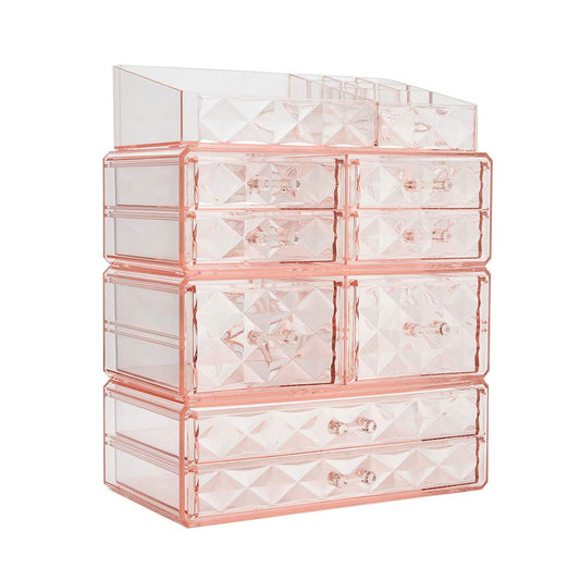 ZHIAI Makeup Organizer Acrylic Cosmetic Storage Drawers and Jewelry Display Box (8 drawer)