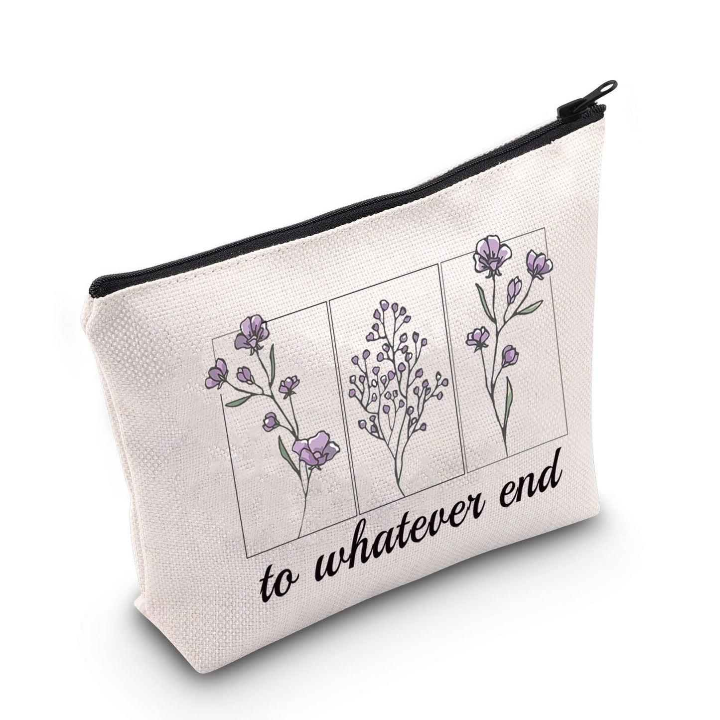 POFULL Throne of Glass Gift To Whatever End Cosmetic Bag Bookish Gift (to whatever bag)