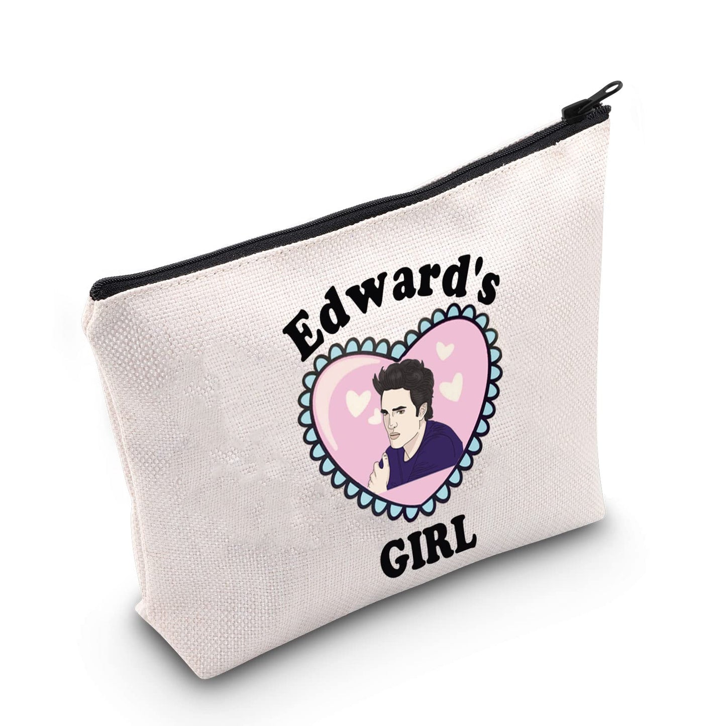 POFULL Edward Twilight Fandom Gift Edward's Girl Cosmetic Bag Movie Inspired Gift (Edw Girl bag)