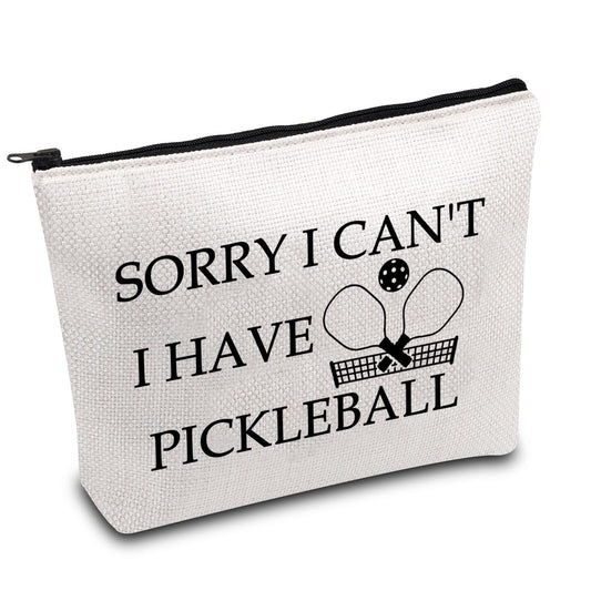 BDPWSS Pickleball Makeup Bag Pickleball Lover Gift Pickleball Player Gift Sorry i Can't i Have Pickleball Zipper Pouch For Pickleball Fans Gift (Have pickleball)