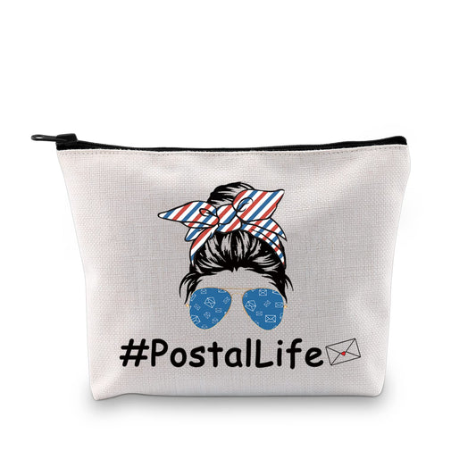 XYANFA Mail Lady Makeup Bag Mail Carrier Retirement Gifts Gift For Postal Retiree Postal Life Zipper Pouch (PostalLife)