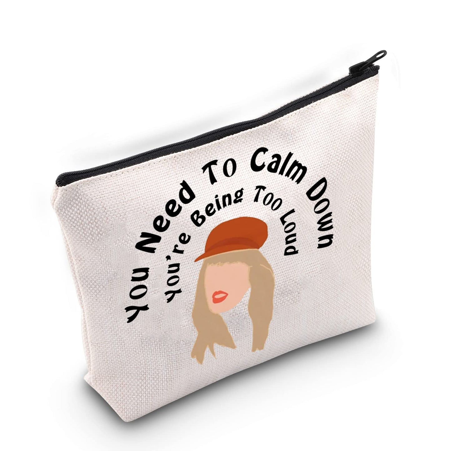 TOBGB Album Gift Singer Song Lyrics Inspired Makeup Bag Singer Merchandise Music Makeup Bag (Calm Down Version)