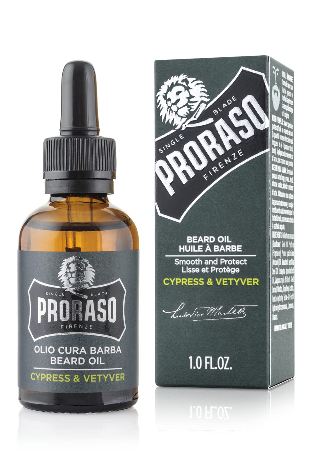 Proraso Beard Oil - Cypress and Vetyver, 1 Fl Oz