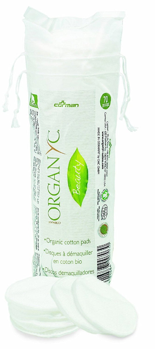 Organyc Certified Organic Cotton Rounds 70 Count (Pack of 6)