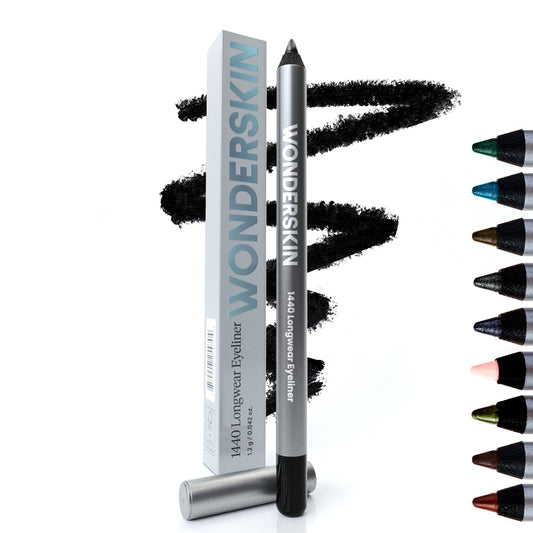Wonderskin 1440 Longwear Eyeliner Black Eyeliner Pencil For Women Eye Makeup Waterproof Eyeliner Black Eye Pencil (Liquorice)