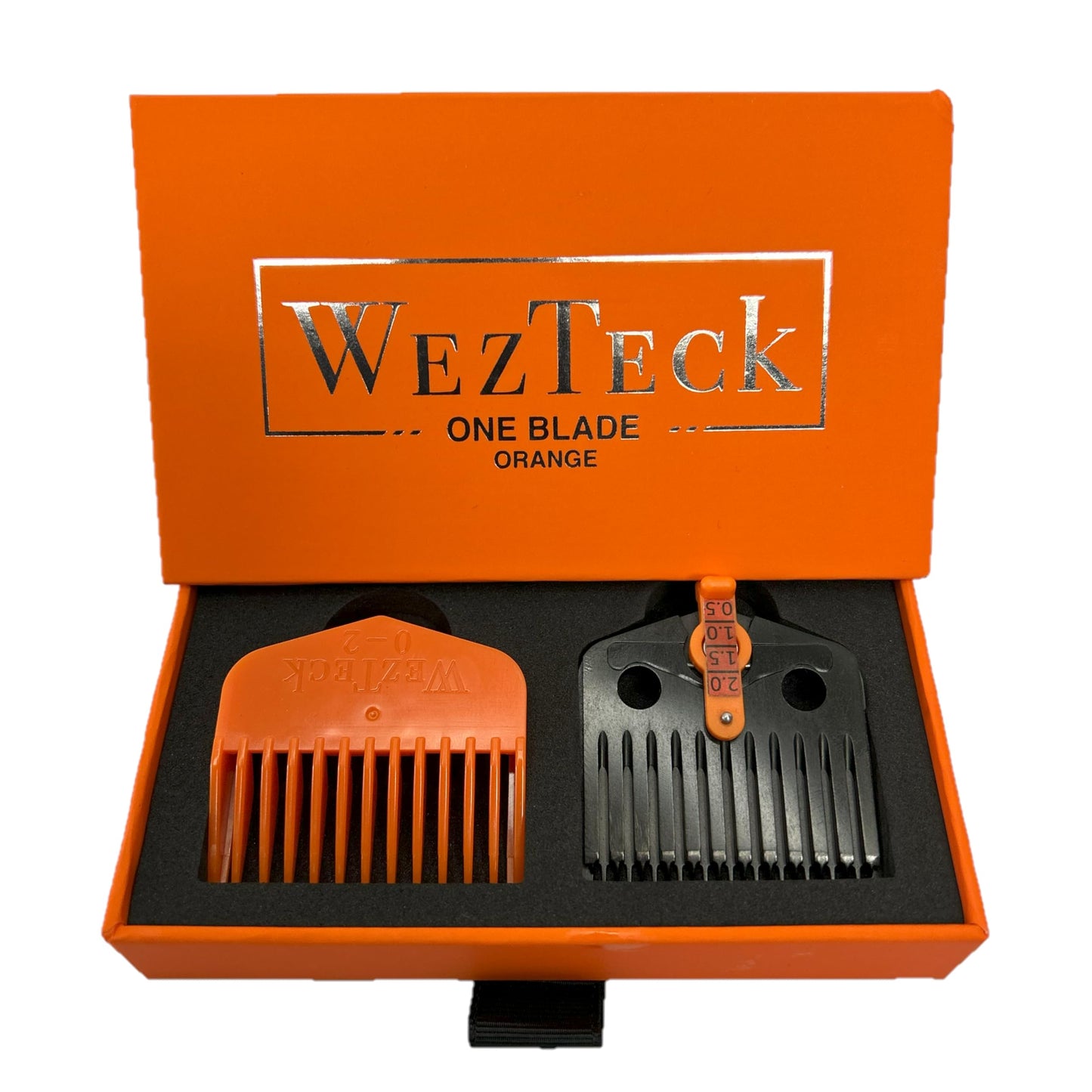 WezTeck One Blade - 5 Lengths in 1 Guard | Adjust from # 0 - #2 Guard | Compatible with Wahl, Babyliss, JRL, Gamma and TPOB (Orange One Blade)