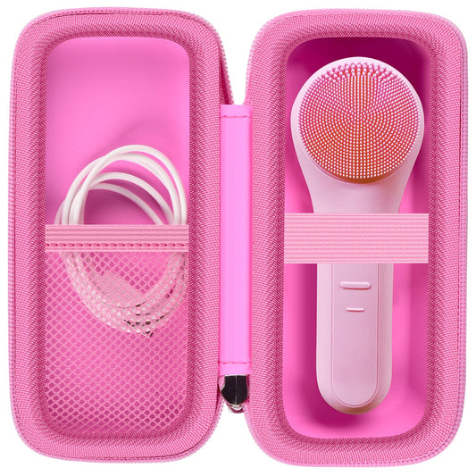 Case Compatible with NågraCoola CLIE/CLIE 2 Facial Cleansing Brush, Storage Carrying Holder Fits for CareYou/for UMICKOO/for COSLUS IPX7 Electric Silicone Face Scrubber & Charging Cable (Box Only)