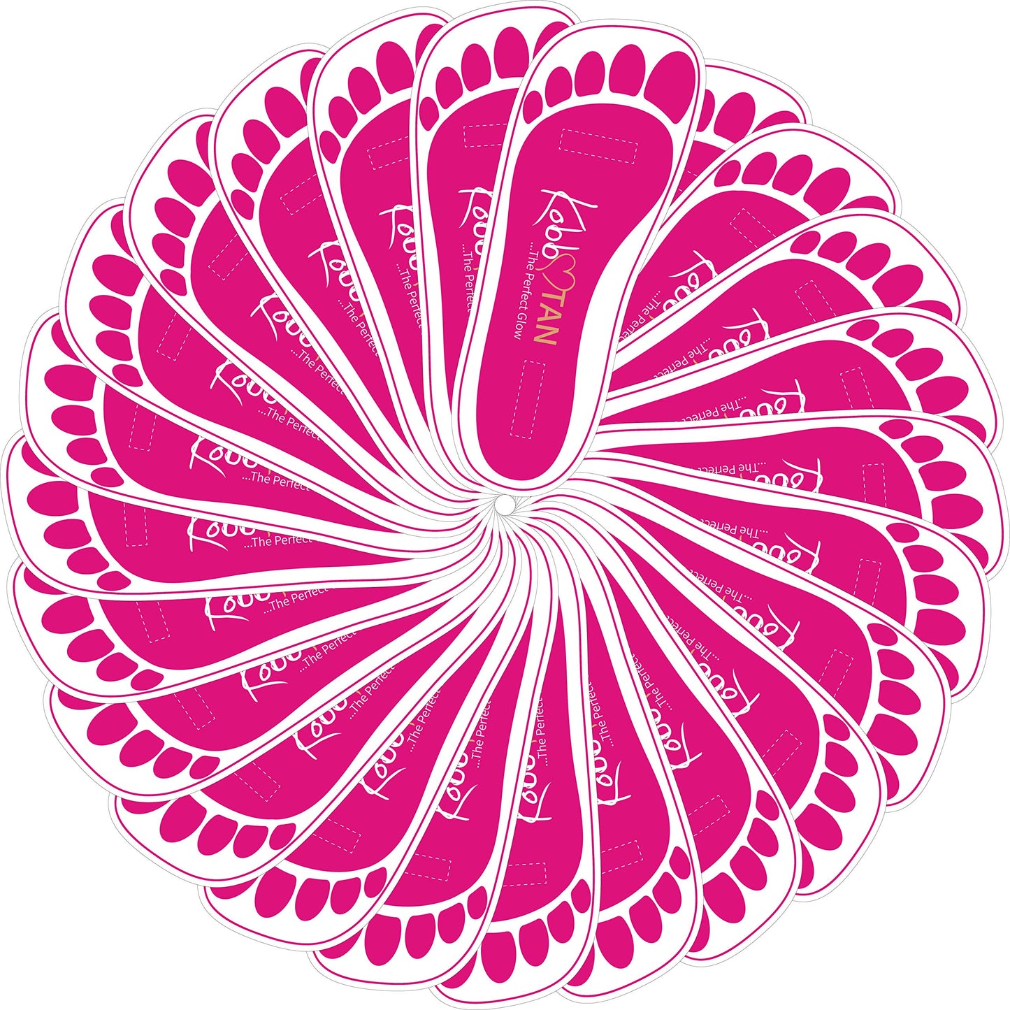 200 Pairs(400feets) Spray Tan Feet Pads Protectors in Pink Color For Sunless Spray Tanning